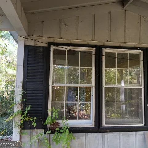 a view of a door of the house