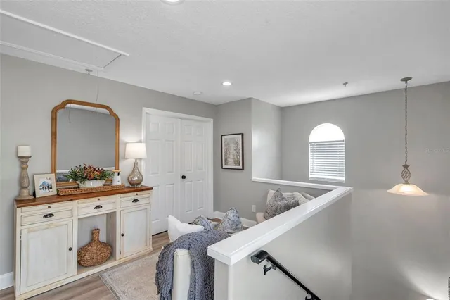 a living room with furniture and window