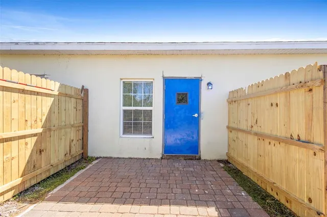 a view of front door of house