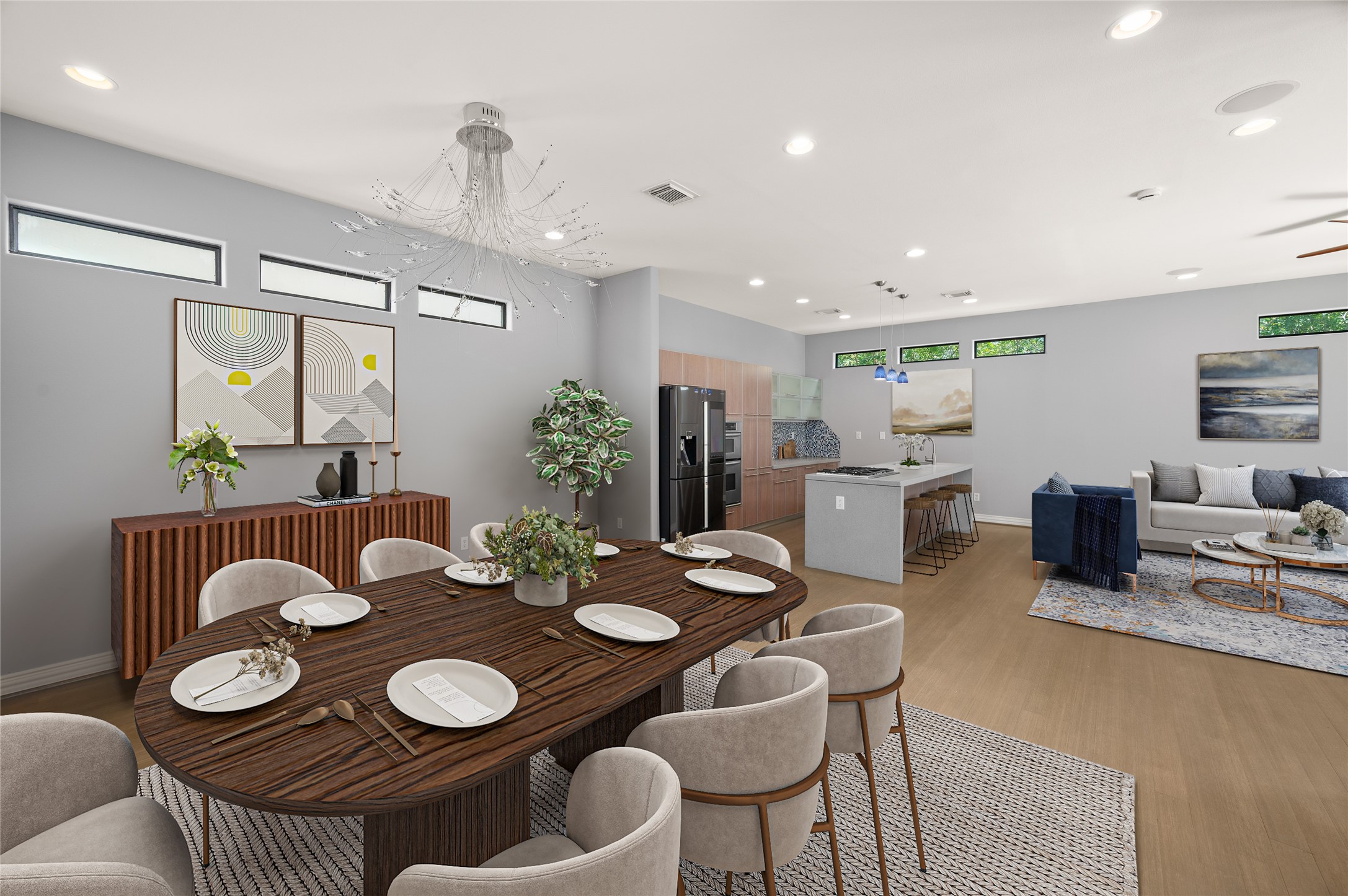 2310 Camden Drive Houston, TX 77021 - Photo 17 of 39 a view of a dining room with furniture and wooden floor