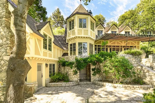 a front view of a building