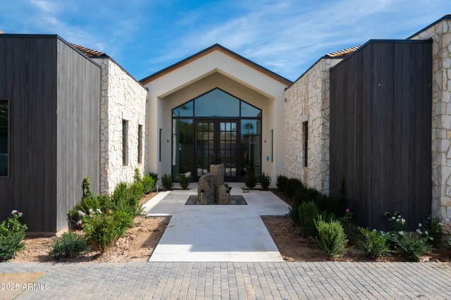 a view of a terrace with a yard
