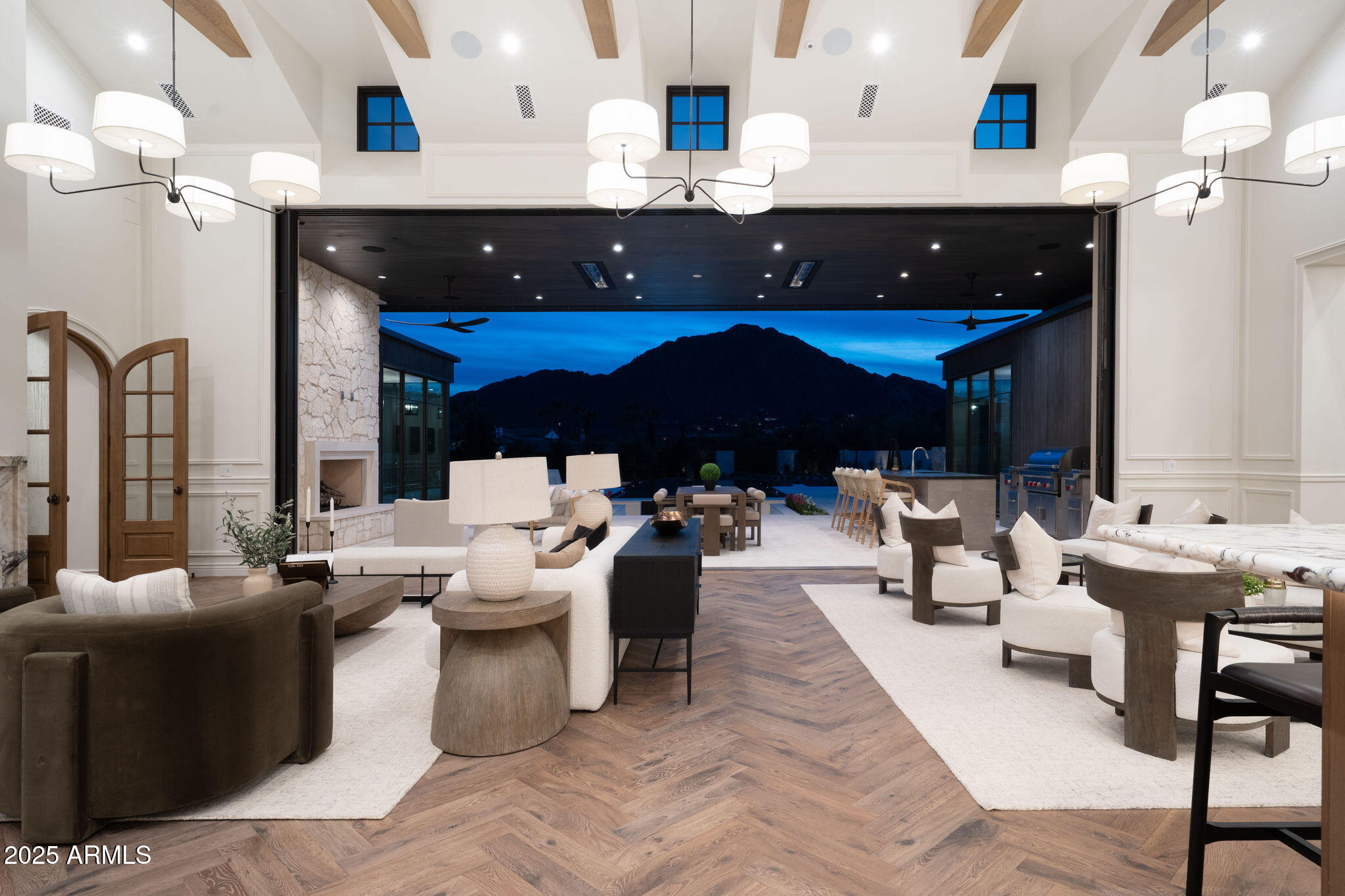 5902 East Cactus Wren Road Paradise Valley, AZ 85253 - Photo 72 of 72 a living room with furniture and a fireplace
