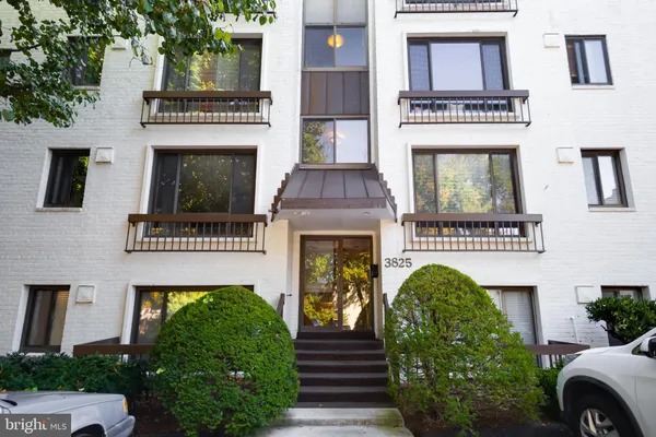 a front view of a building with entryway