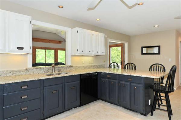 6 Bradish Farm Road Upton, MA 01568 - Photo 9 of 30 a kitchen with granite countertop a sink a window and stainless steel appliances