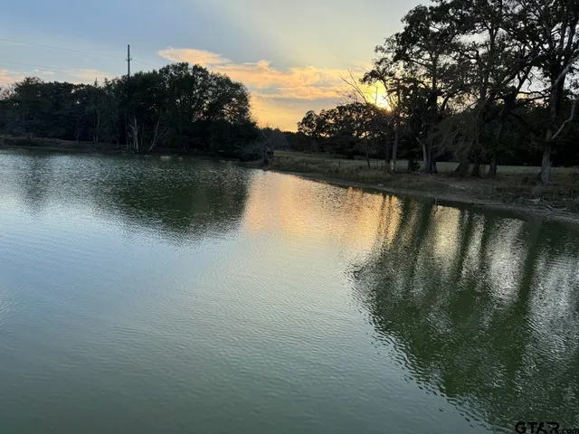 a view of lake from yard