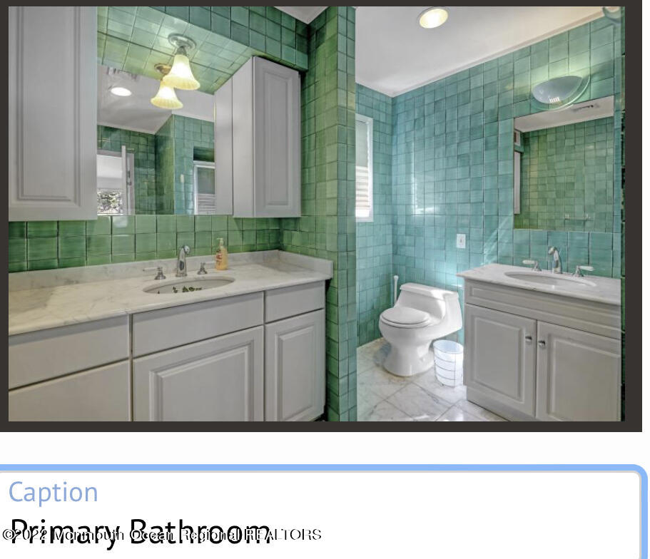 112 Roseld Avenue Deal, NJ 07723 - Photo 22 of 39 a bathroom with a sink toilet and mirror