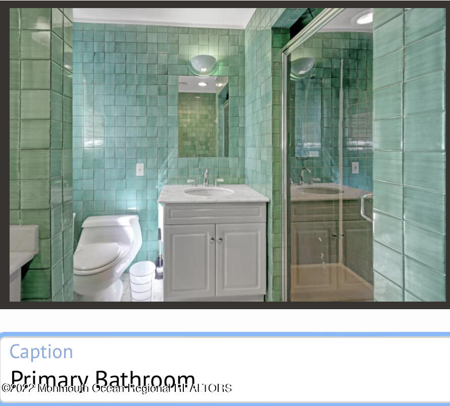 112 Roseld Avenue Deal, NJ 07723 - Photo 23 of 39 a black and white photo of a bathroom