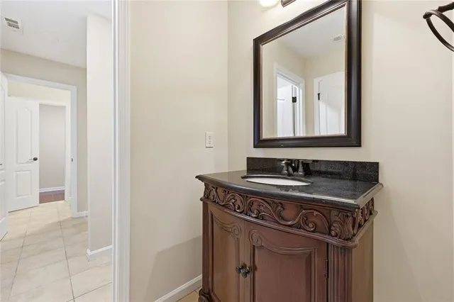 a view of a room that has a window in it