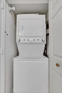 a close up view of washer and dryer