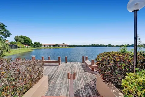 a view of a lake with a lake