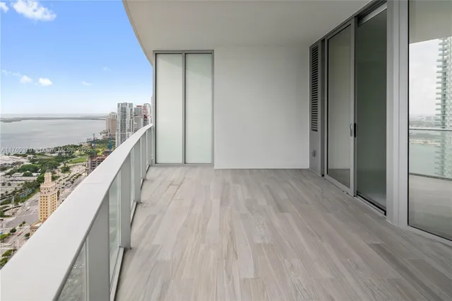 a view of balcony with city view