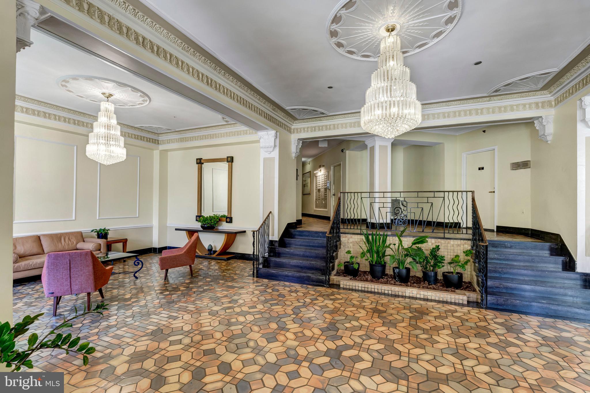 2440 16th Street Northwest, Unit 312 Washington, DC 20009 - Photo 25 of 27 Art Deco Lobby