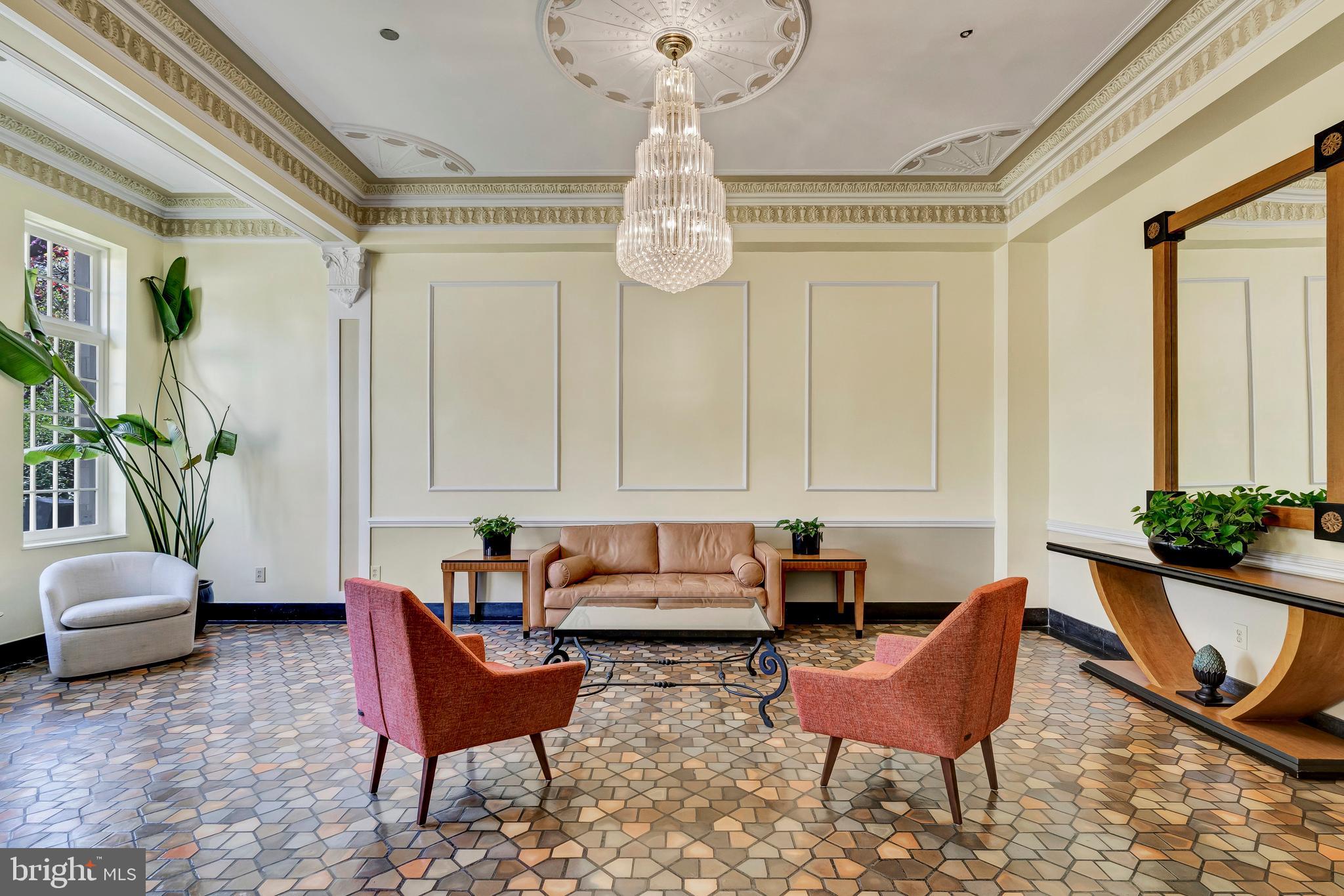 2440 16th Street Northwest, Unit 312 Washington, DC 20009 - Photo 26 of 27 Art Deco Lobby