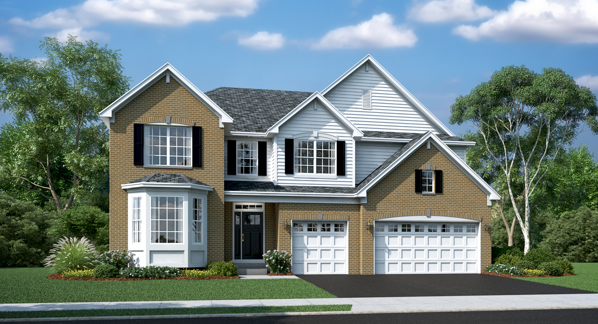 a front view of a house with a yard and porch