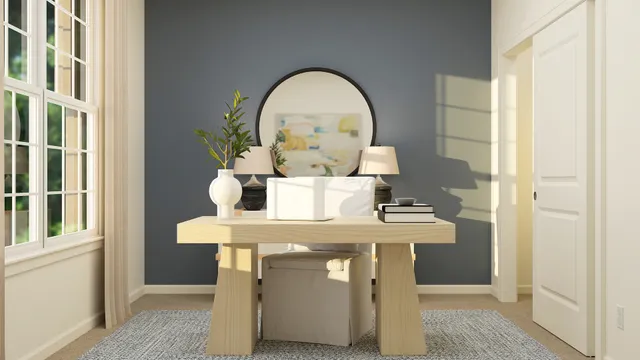 a view of living room with a table and windows