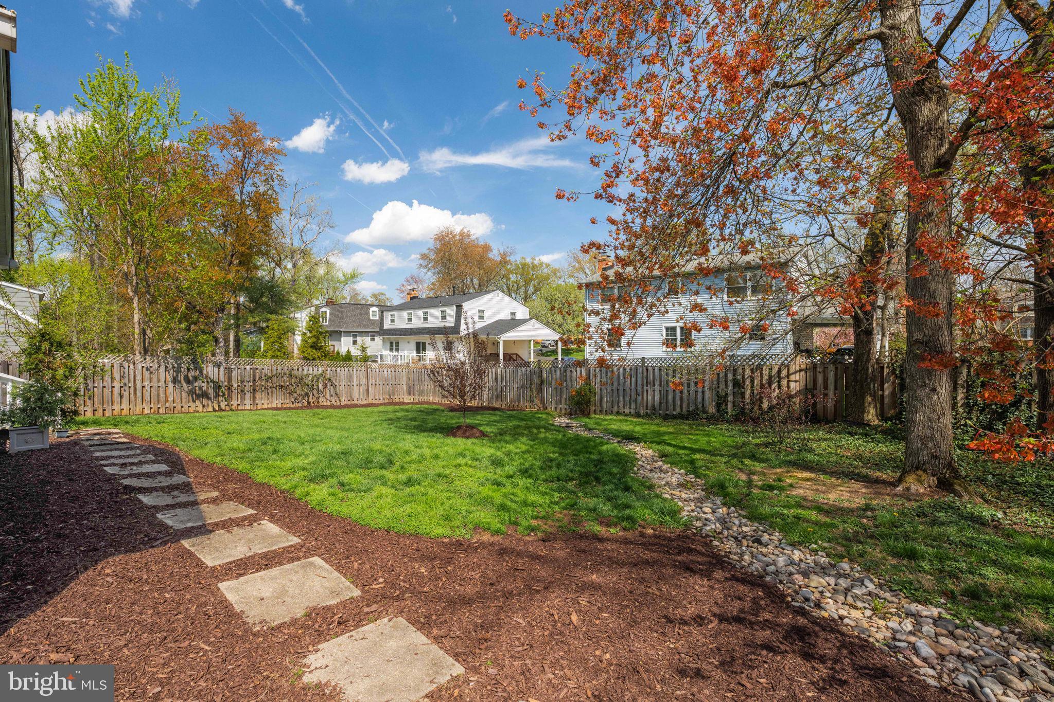 8635 Old Mt Vernon Road Alexandria, VA 22309 - Photo 42 of 47 Serene backyard oasis in springtime.