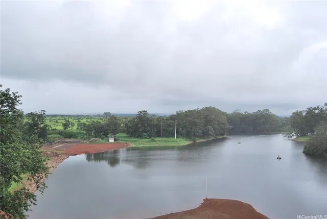 a view of lake with mountain