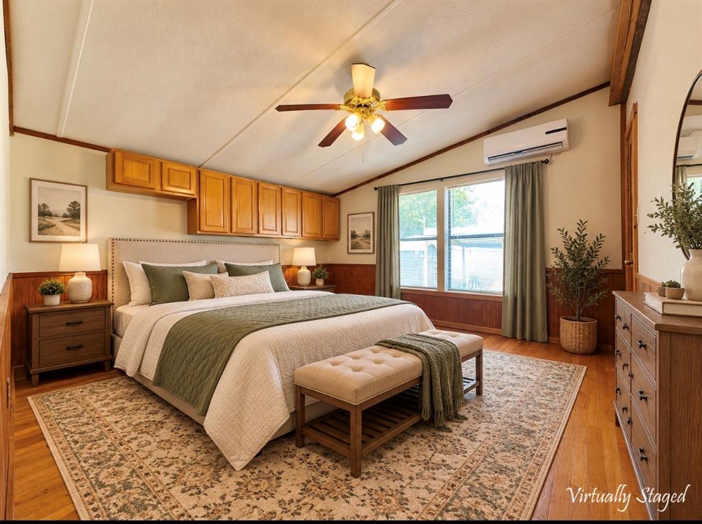 4676 Old Dallas Road Elm Mott, TX 76640 - Photo 14 of 21 Wood-finish flooring with wood paneling accents