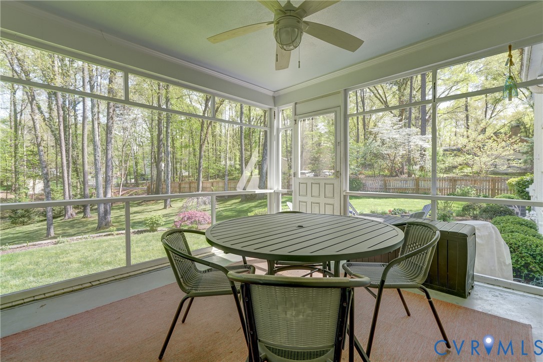 4287 Cheyenne Road Richmond, VA 23235 - Photo 18 of 60 a view of a dining room with furniture window and outside view