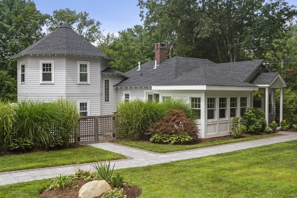 60 Rice Road Wayland, MA 01778 - Photo 21 of 26 a view of house with garden and a garden