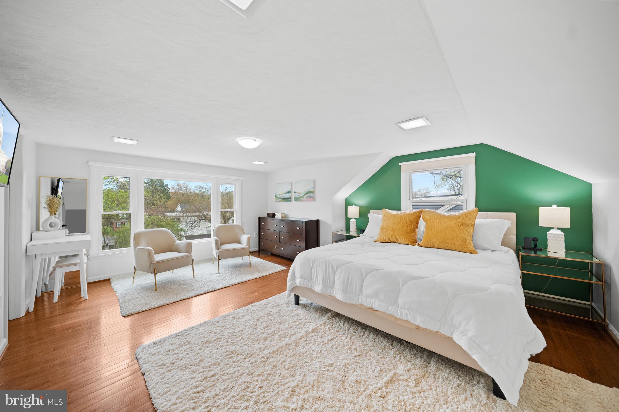 2837 Cameron Road Falls Church, VA 22042 - Photo 24 of 42 a bedroom with a large bed and a couch