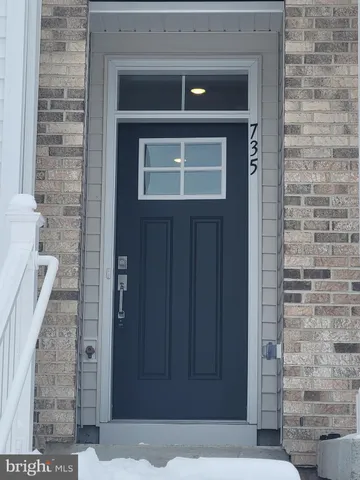 a view of front door of house