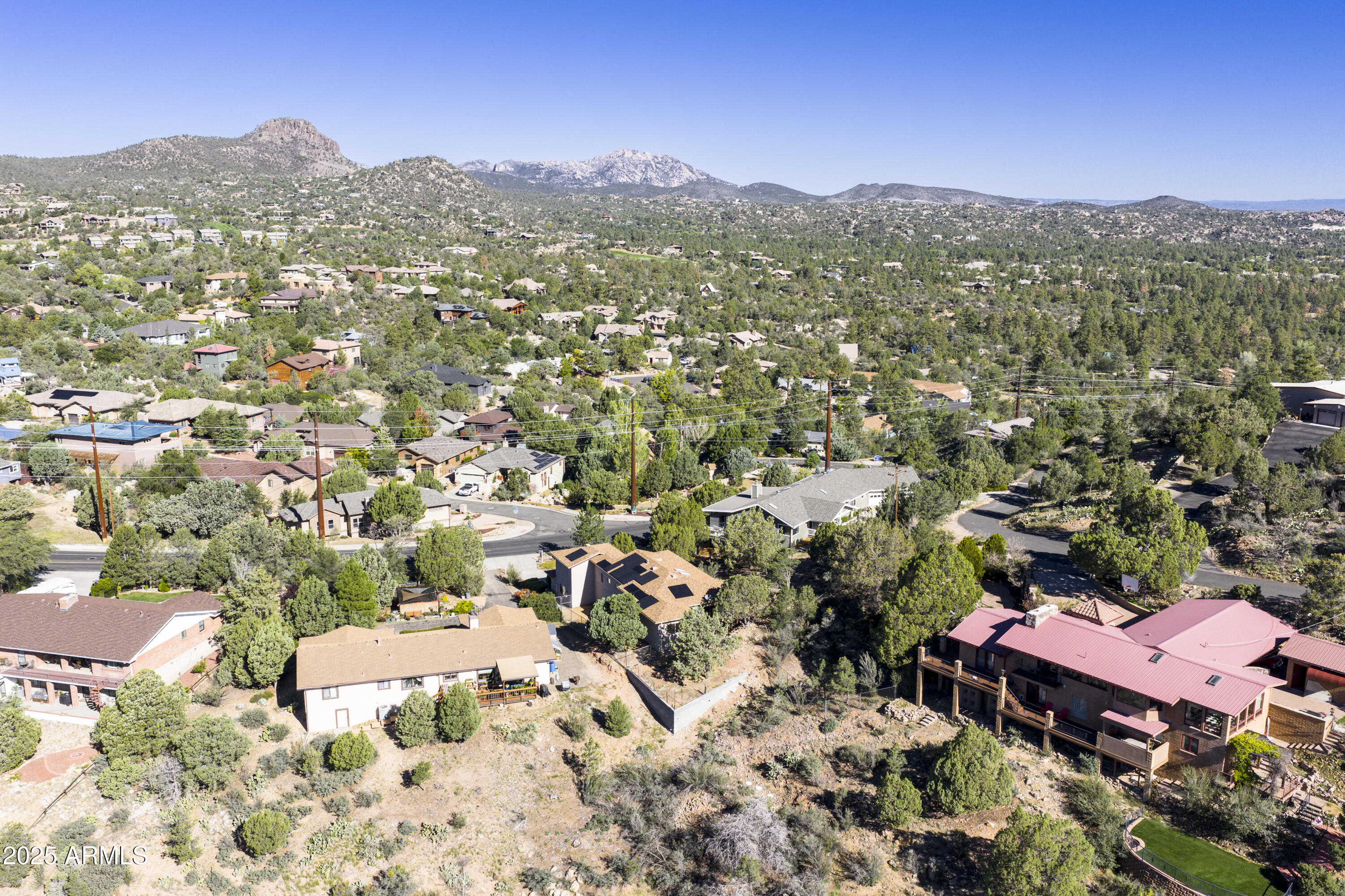 1483 Copper Basin Road Prescott, AZ 86303 - Photo 33 of 40 Aerial Overview No Lines 2
