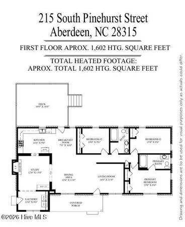 $324,900 | 215 South Pinehurst Street, Aberdeen, NC 28315