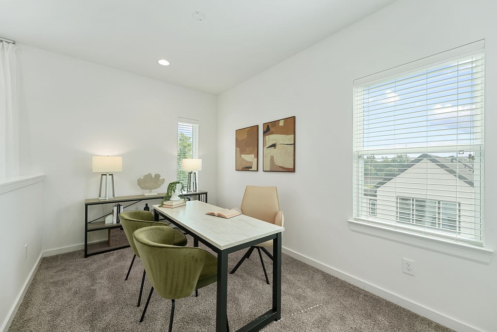 1208 Highland Row Lane Houston, TX 77091 - Photo 22 of 29 *Photos of staged model home. Finish package will feature blonde flooring with green and taupe cabinetry.