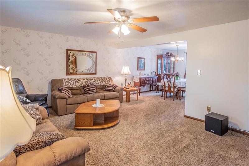 6 Kinzua Road Pittsburgh, PA 15239 - Photo 5 of 25 Large living room open into the dining area.