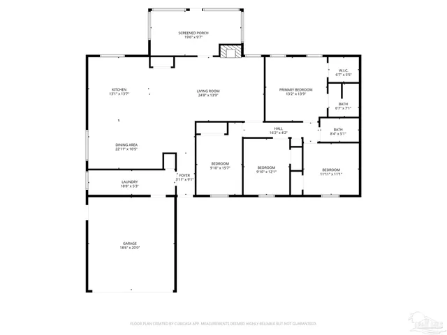 $345,000 | 1809 Donegal Drive, Cantonment, FL 32533