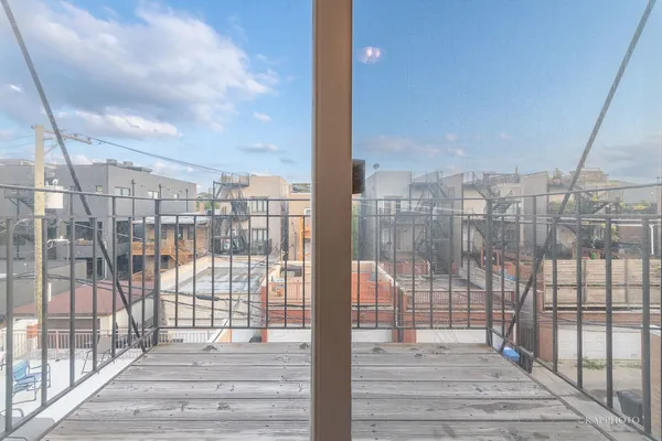 a view of a balcony