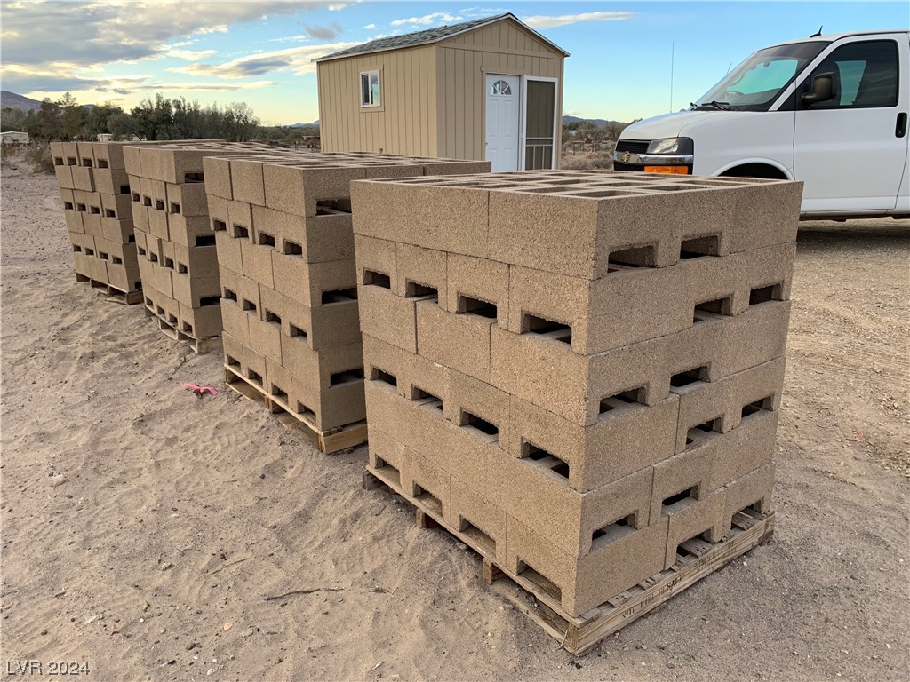 1719 Vassar Road Amargosa Valley, NV 89020 - Photo 4 of 5 4 pallets of cinder blocks