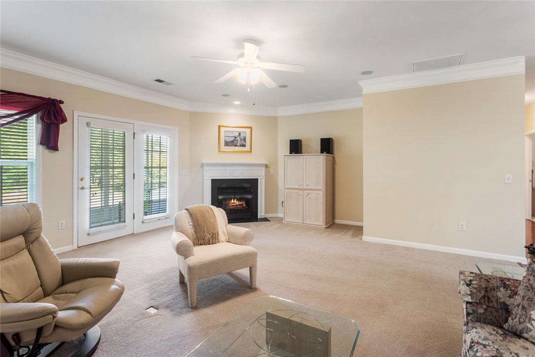 704 Nottingham Court Seneca, SC 29672 - Photo 6 of 48 Living Room with corner fireplace.