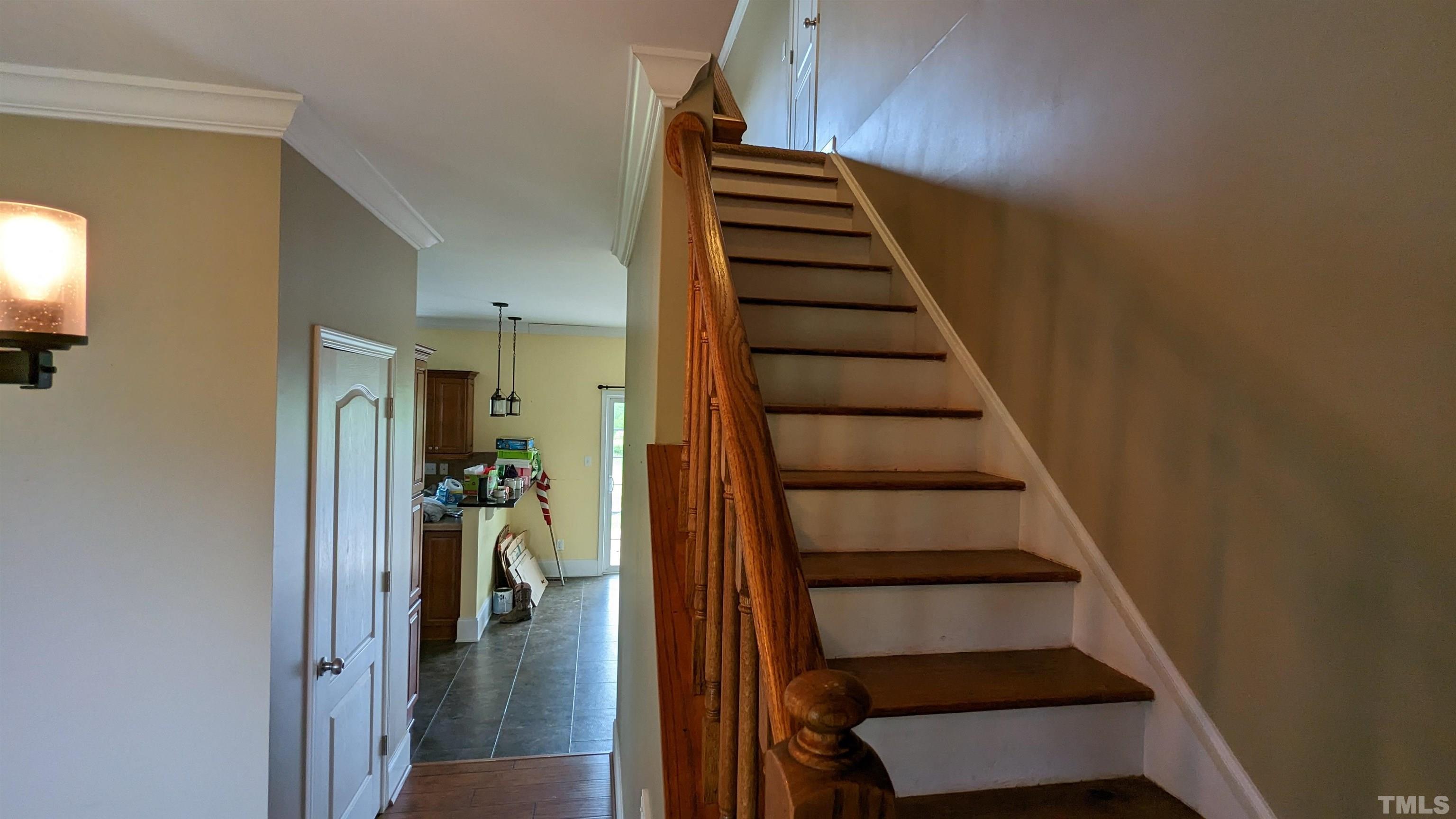 304 Bernard Purvis Road Bennett, NC 27208 - Photo 25 of 33 a view of entryway and hall with wooden floor