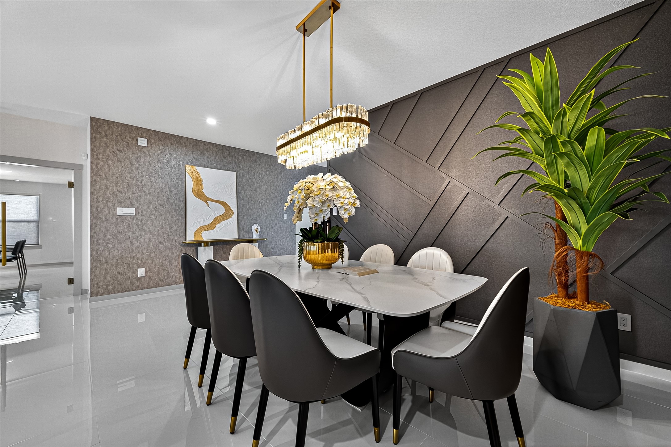 31410 Hexan Heights Lane Fulshear, TX 77441 - Photo 12 of 50 a dining room filled with furniture and chandelier