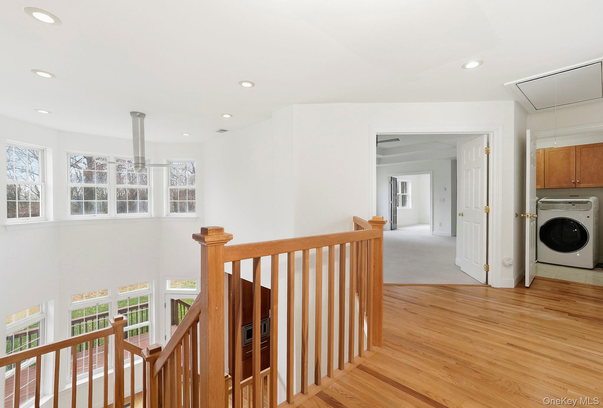 37 Willets Way Newburgh, NY 12550 - Photo 20 of 48 a view of a hallway with wooden floor and staircase