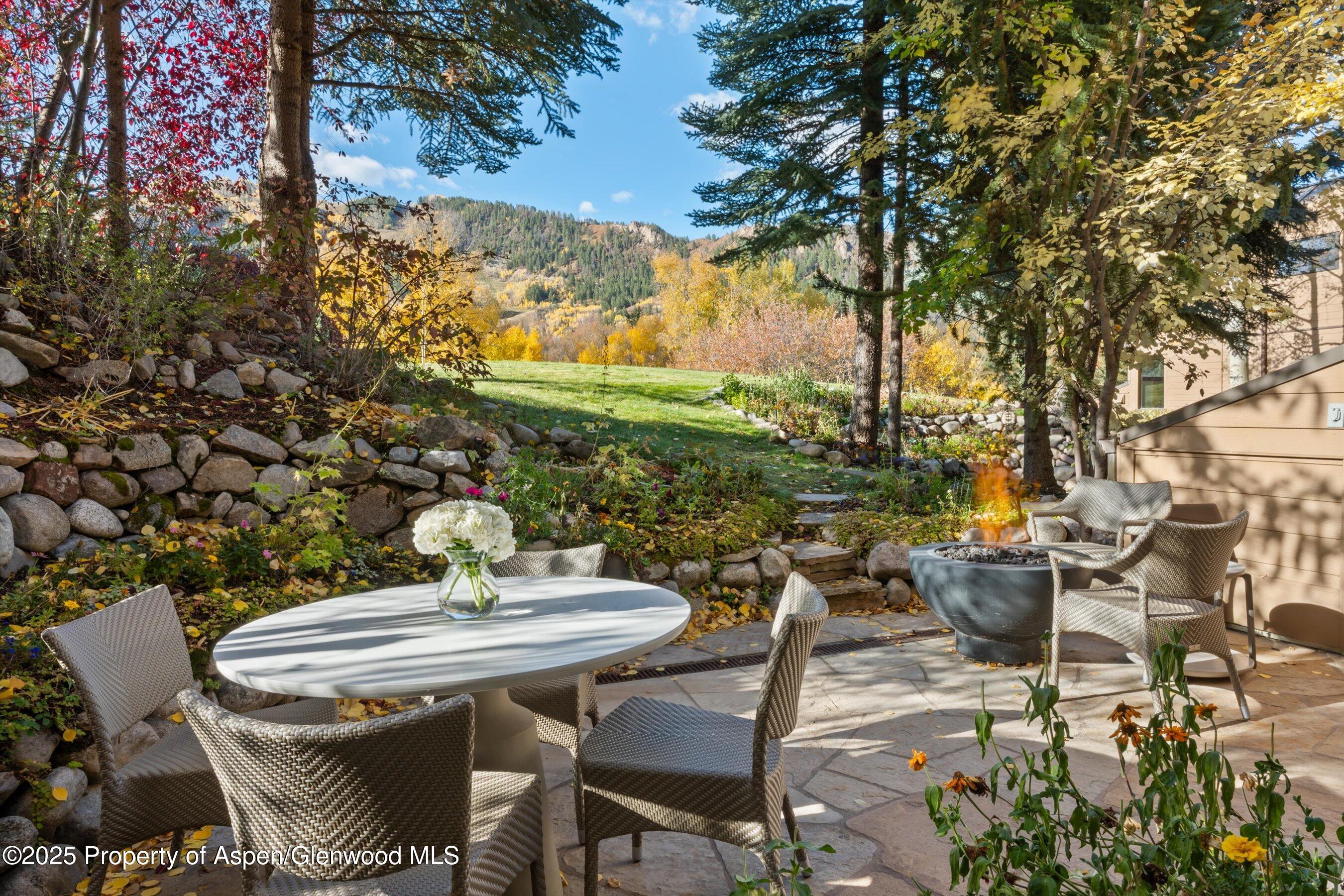 155 Lone Pine Road, Unit 12 Aspen, CO 81611 - Photo 34 of 37 a view of a outdoor seating area