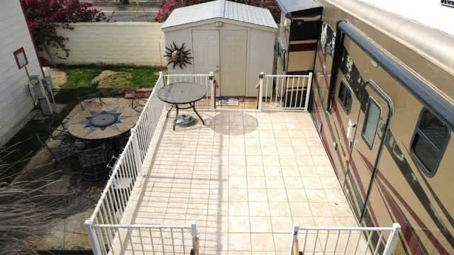 view of balcony with wooden floor
