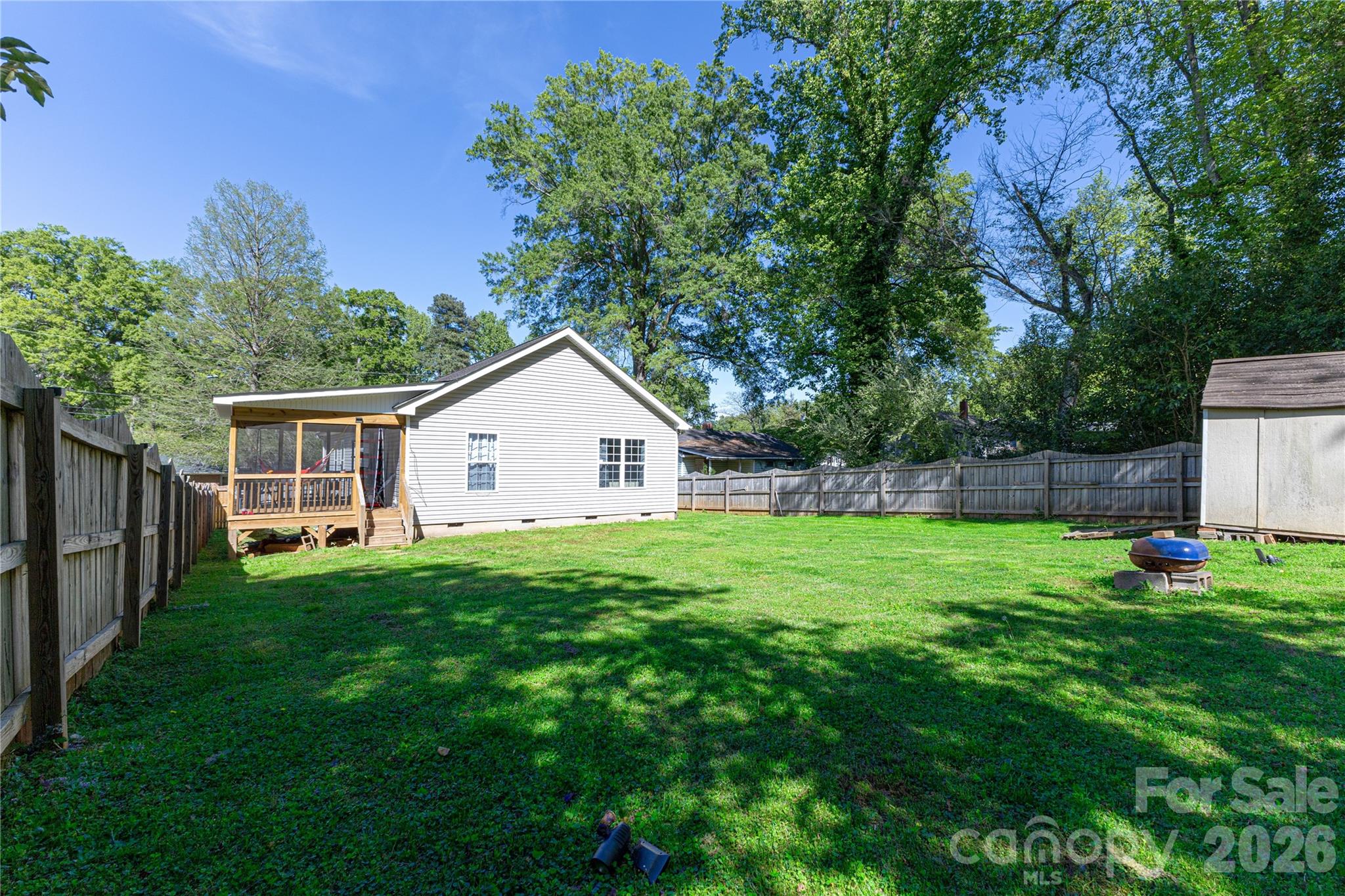 111 Berry Street Fort Mill, SC 29715 - Photo 17 of 19 a view of a backyard with small cabin