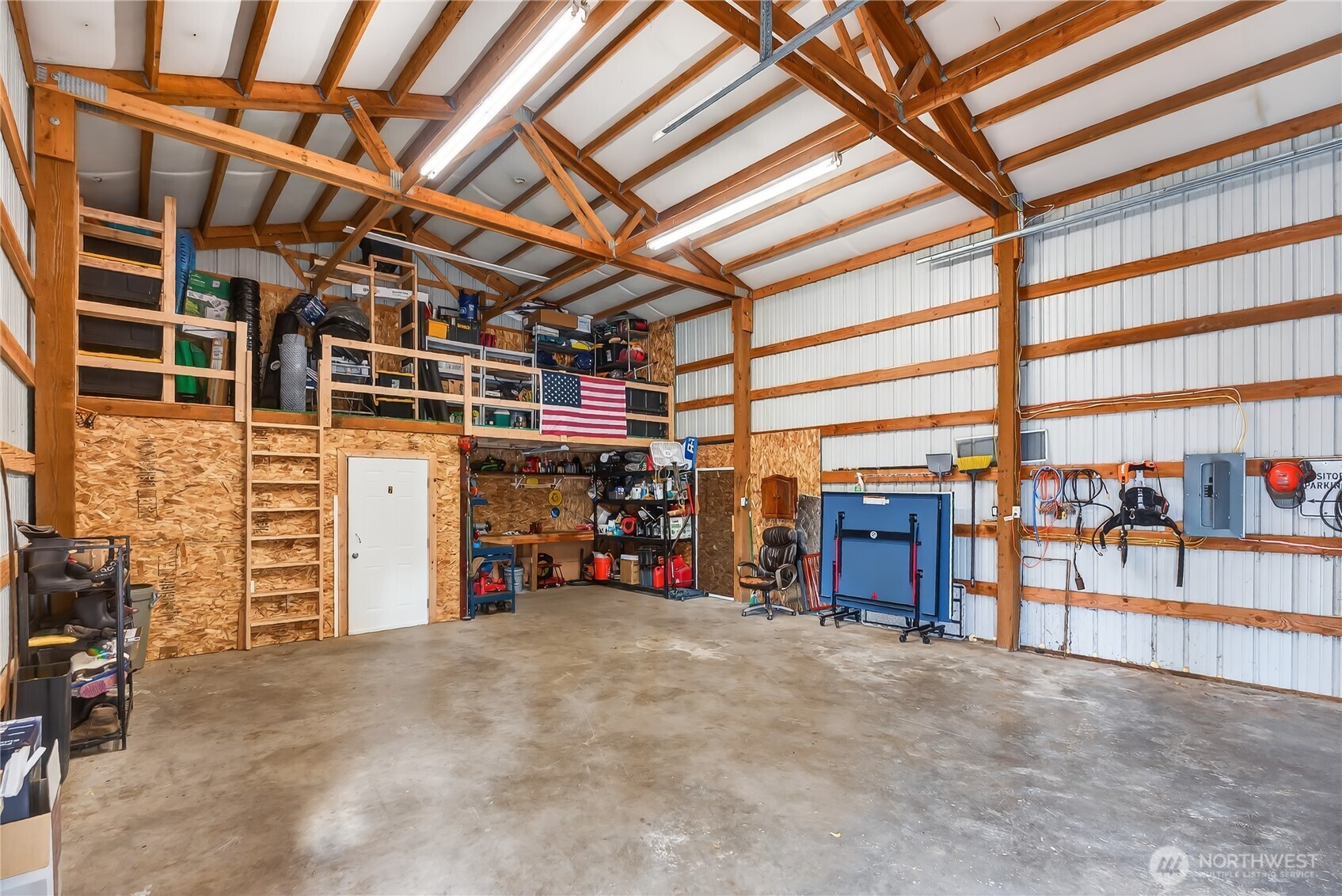 6583 Goodwin Road Everson, WA 98247 - Photo 34 of 40 a view of a garage with storage