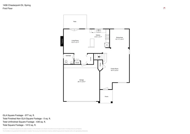 $2,195 | 1406 Chesterpoint Drive, Spring, TX 77386