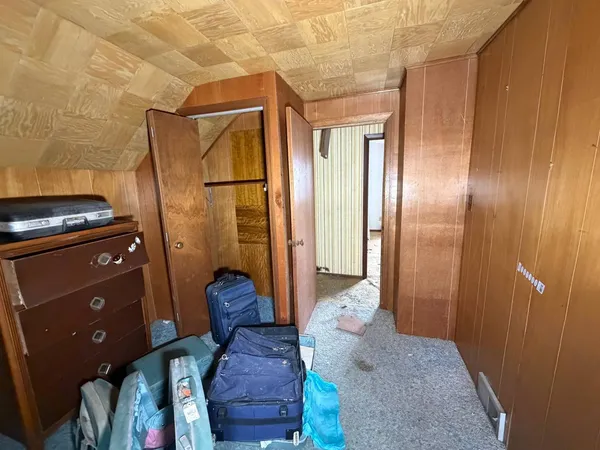 a room with storage and utility