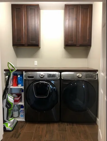 a close view of utility room