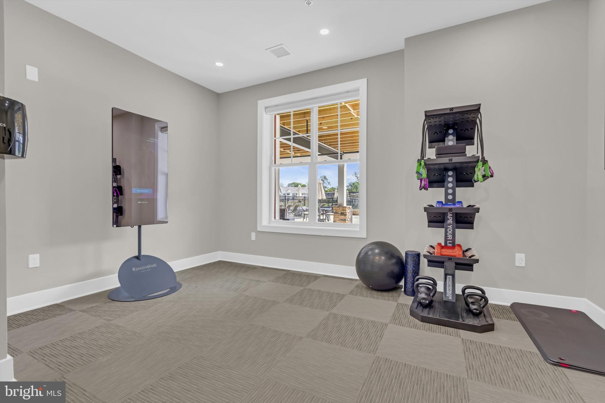 219 Snow Lane, Unit 1 Downingtown, PA 19335 - Photo 17 of 29 a room with a window and gym equipment