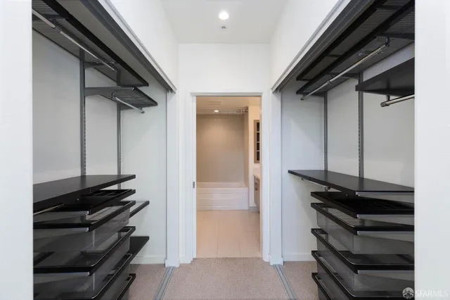 a view of walk in closet