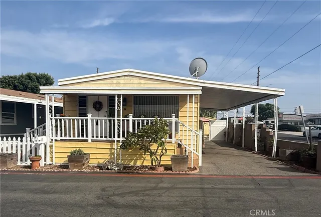 a view of a house with a porch