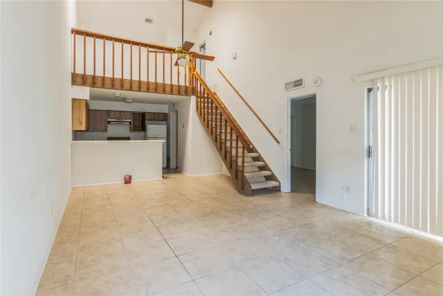 a view of an entryway with staircase