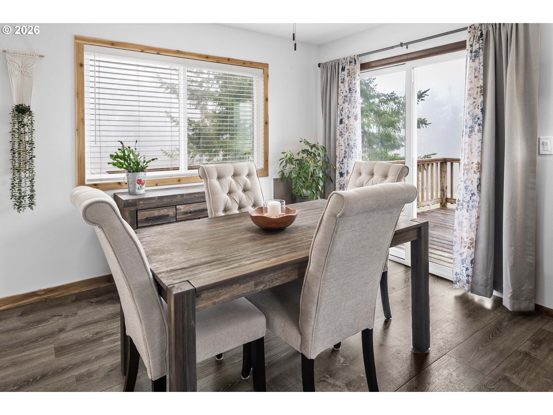91614 George Hill Road Astoria, OR 97103 - Photo 6 of 44 a dining room with furniture and wooden floor